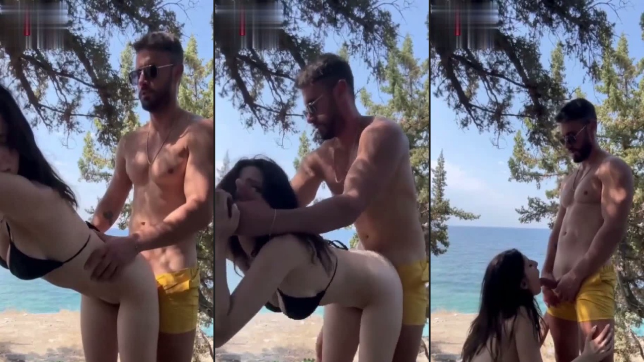 Nadeleine halk plajında pornosu